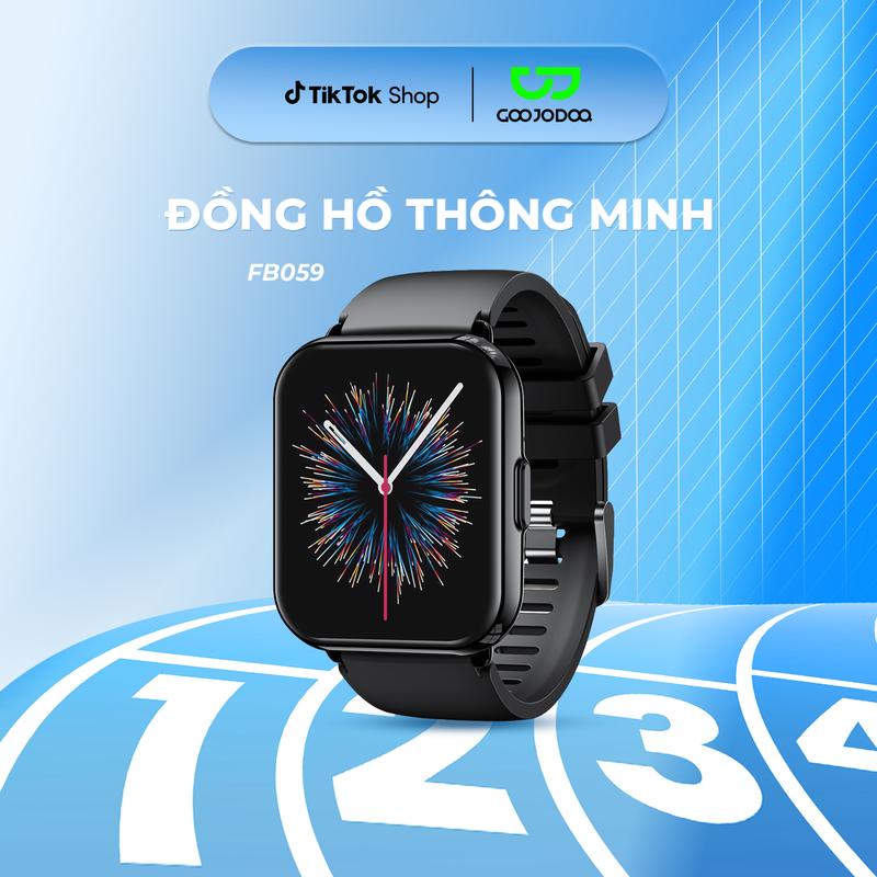 [GOOJODOQ*anhtroc] FB059 Đồng Hồ thông minh, cuộc gọi & thông báo Bluetooth, theo dõi sức khỏe, hơn 120 chế độ thể thao, mặt đồng hồ mỏng nhẹ,