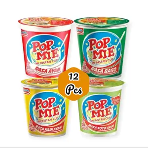 pop mie instan paket 12 pcs Makanan Cup Food Instan Noodles