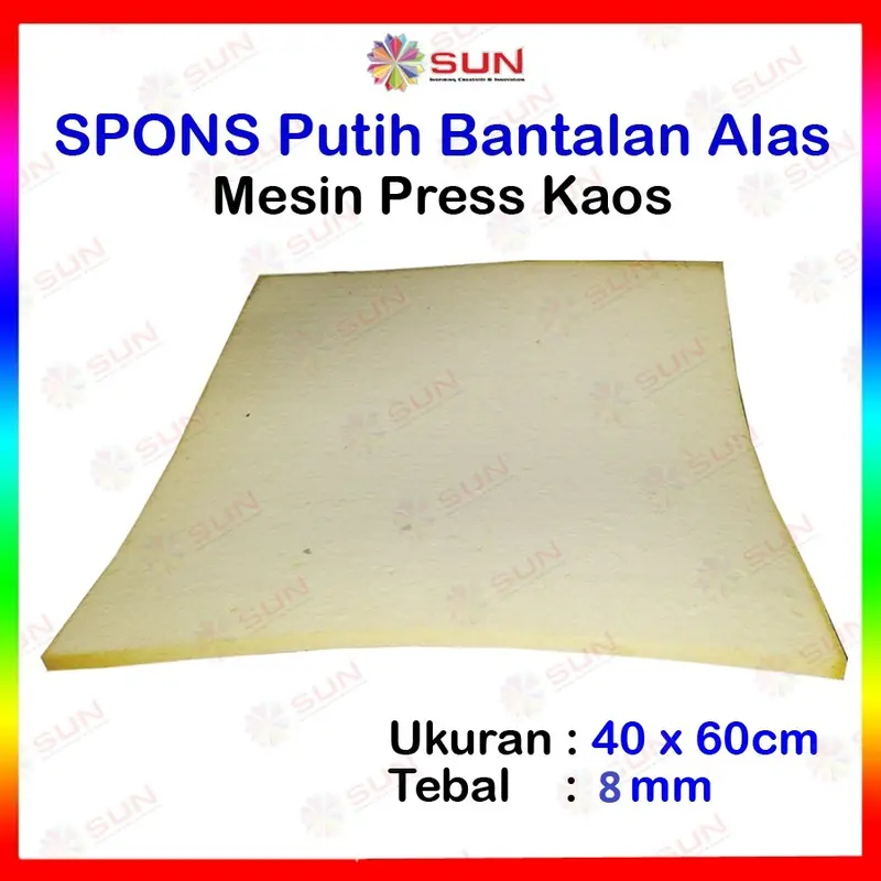 Spons / Busa Tahan Panas untuk Alas Mesin Press Sablon Kaos 5