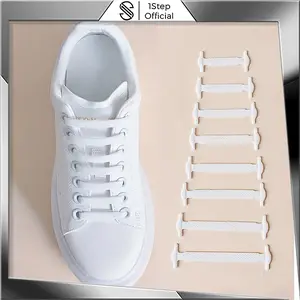 1ST Tali Sepatu Karet Silikon Elastis Lazy Lace Shoelaces Silicone R1321