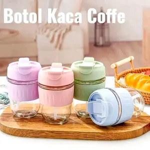 B ( B147 ) GELAS TUMBLER AESTHETIC GELAS MINUM KACA SIMPLE ELEGAN 400 ML