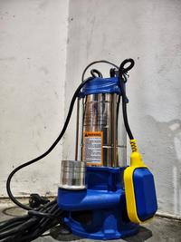 Gambar MAXPUMP Pompa Celup Air Kotor 2 inch Blade Otomatis Dengan Pisau Pemotong 1Hp Untuk Air Asin Laut Septic Tank / Kloset Casing Stainless & Power 750W untuk Lumpur Pasir Kuras Air Banjir 220V - WQD10-10-0.75FQG-BIRU dari Poseidonpump Kota Administrasi Jakarta Utara 4 Tokopedia