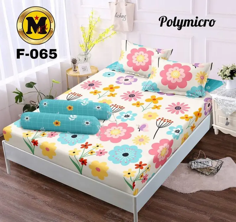SPREI BUNGA MOTIF CLAUDIYA UKURAN NO.1 180X200 NO.2 160X200 NO.3 120X200 FREE 2 SARBAN & 1 SARGUL/ SPRAI BAHAN KATUN PREMIUM HALUS TIDAK LUNTUR 0
