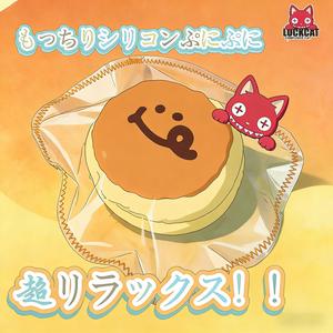 LUCKCAT やわらかシリコン製おもちゃ、表情パック（笑顔シュフレ）、柔らかい触感でストレス軽減、ゆっくりとした反応でストレス解消のおもちゃ