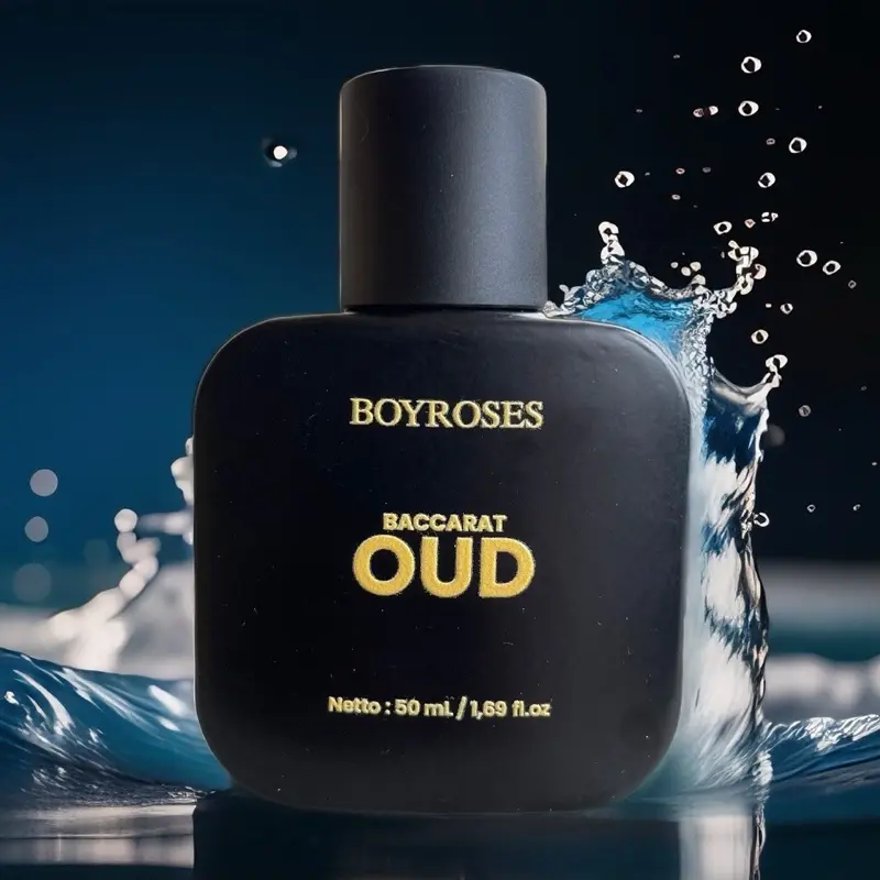 Boyroses Eau De Perfume Baccarat Oud Wangi Khas Woody Musky Mewah 50ml Box elegant Parfum Cowok