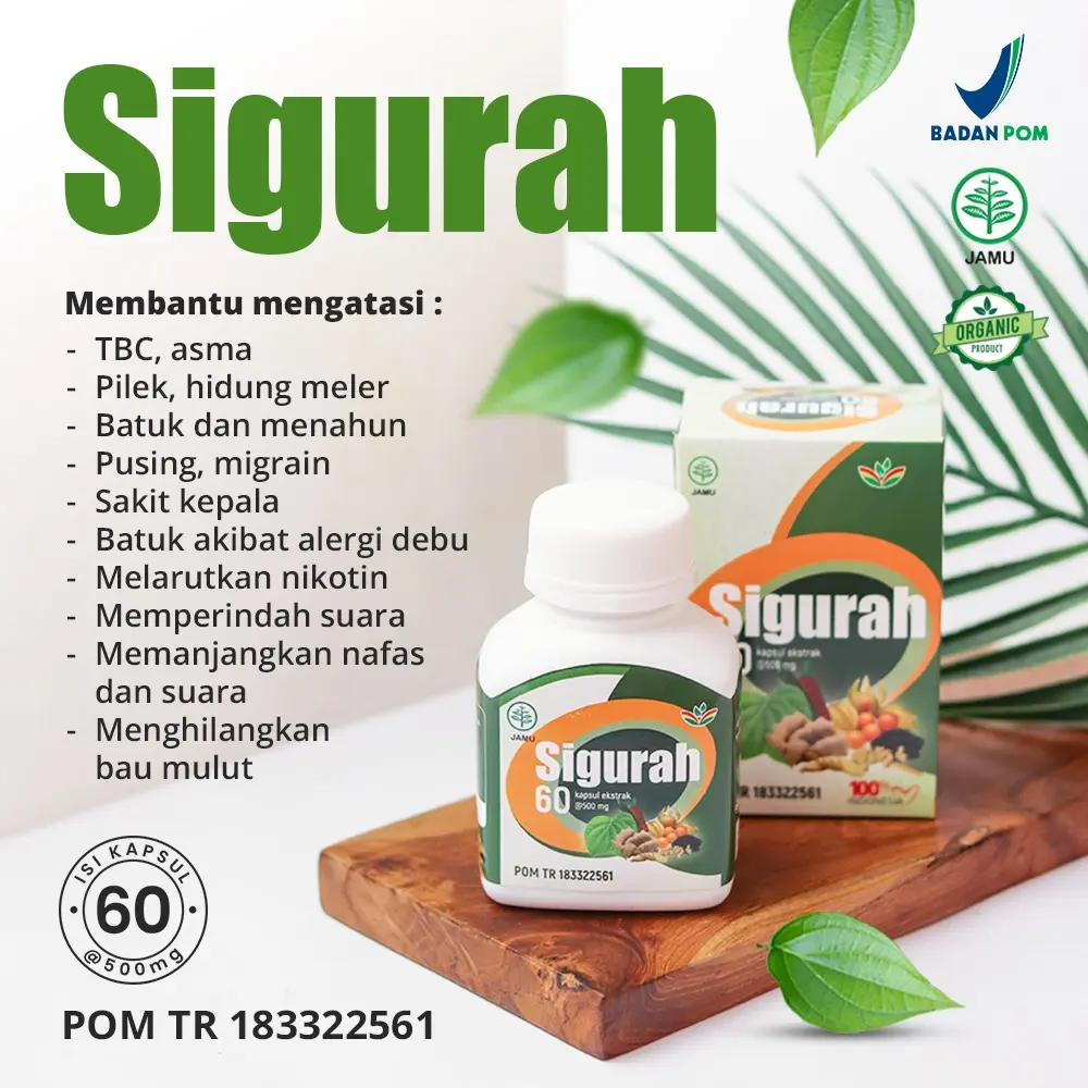 Sigurah Gurah Suara Gurah Kesehatan 60 kapsul