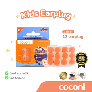 Coconi Kids Earplug | Pelindung / Penutup Telinga Anak Silikon Anti Bising Anti Air untuk Tidur Renang Traveling