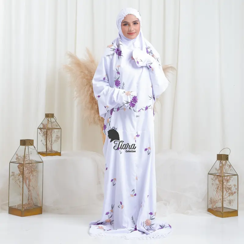 Mukena Tiara Terusan Muslim Dewasa - Bordir Keyla 2