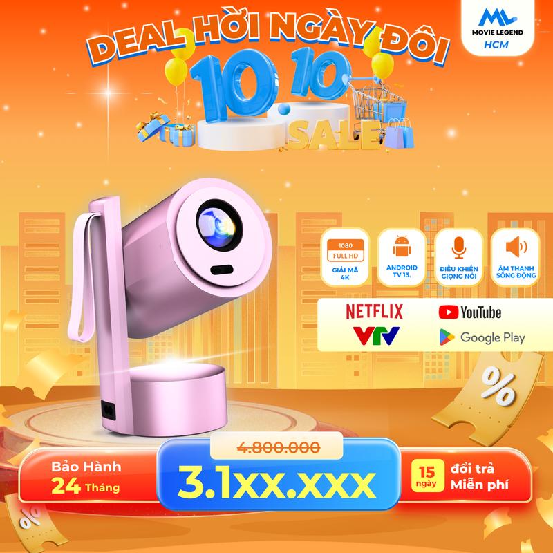 [Movie Legend*KOL][RA MẮT CHÍNH THỨC 26/08] Máy Chiếu S8 MiniGo - Máy Chiếu Movie Legend - Độ Phân Giải Full HD