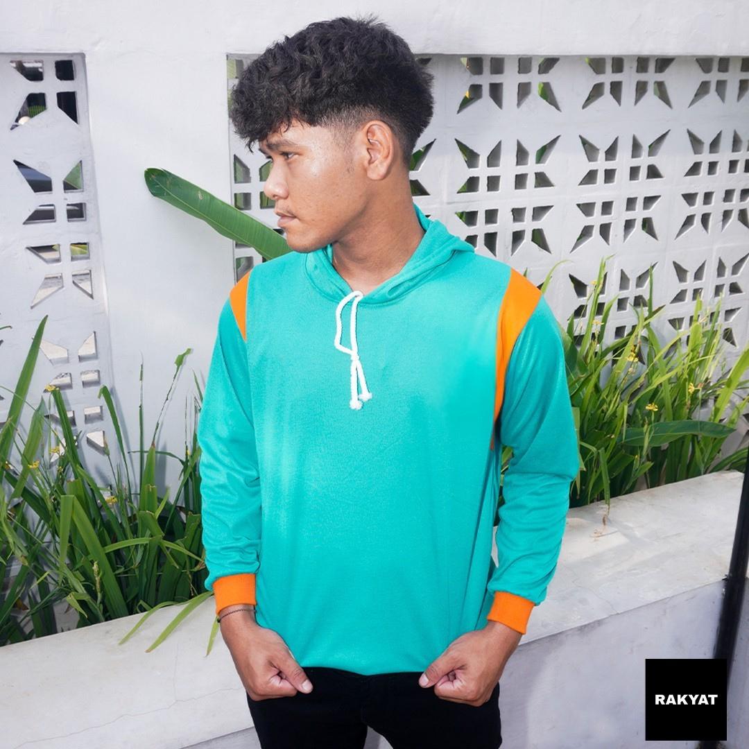 RAKYAT Kaos Basahan Kerja Berkerudung Polos RAKYAT Kaos Basahan Kerja Berkerudung Polos