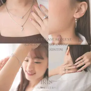 [Iris Jewellery] - Eta Live Tiktok KKR2 (Kalung/Anting/Gelang/Cincin) SS925 lapis LM18K