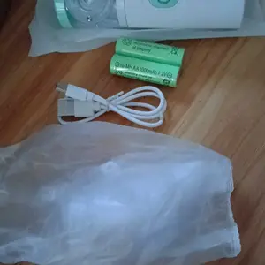 UPGRADED Paket Lengkap Mesh Nebulizer TaffOmicron Alat Terapi Uap Pernapasan Baterai Isi Ulang + Cairan Original