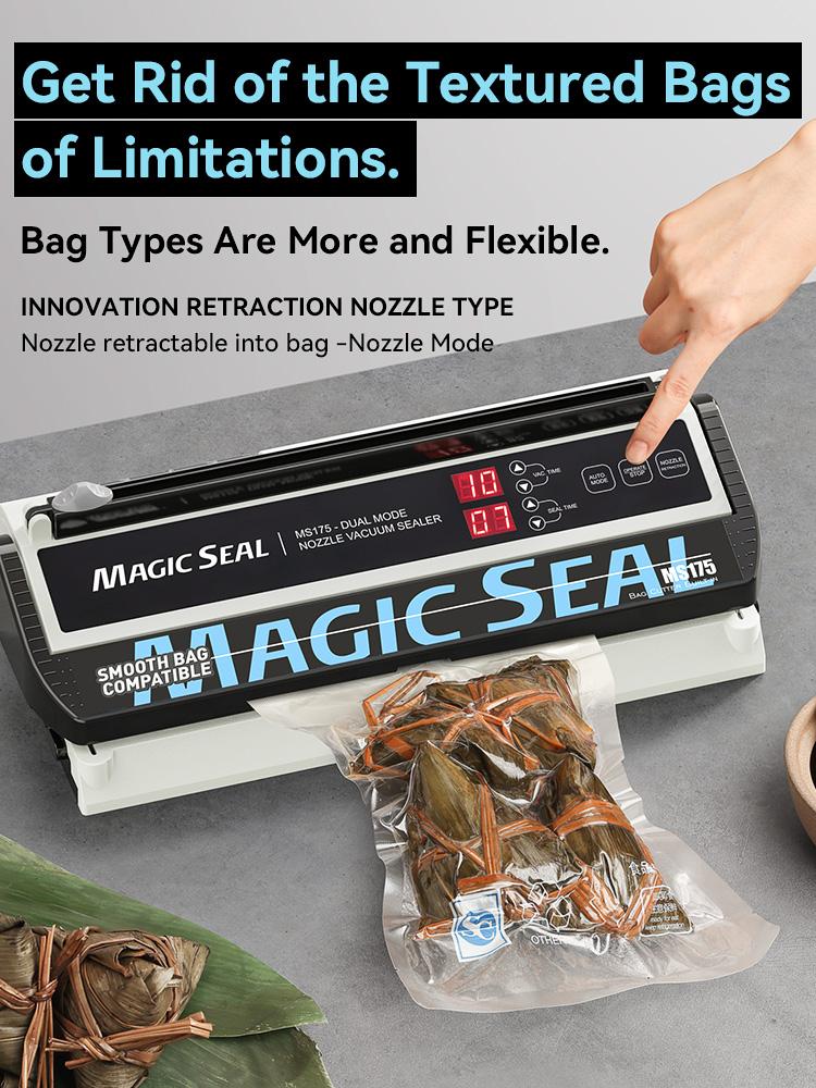 Product Introduction of Nozzle Vacuum Sealer Works with Smooth Bag Portable Machine Sealer Machine Vacuum Bag 3