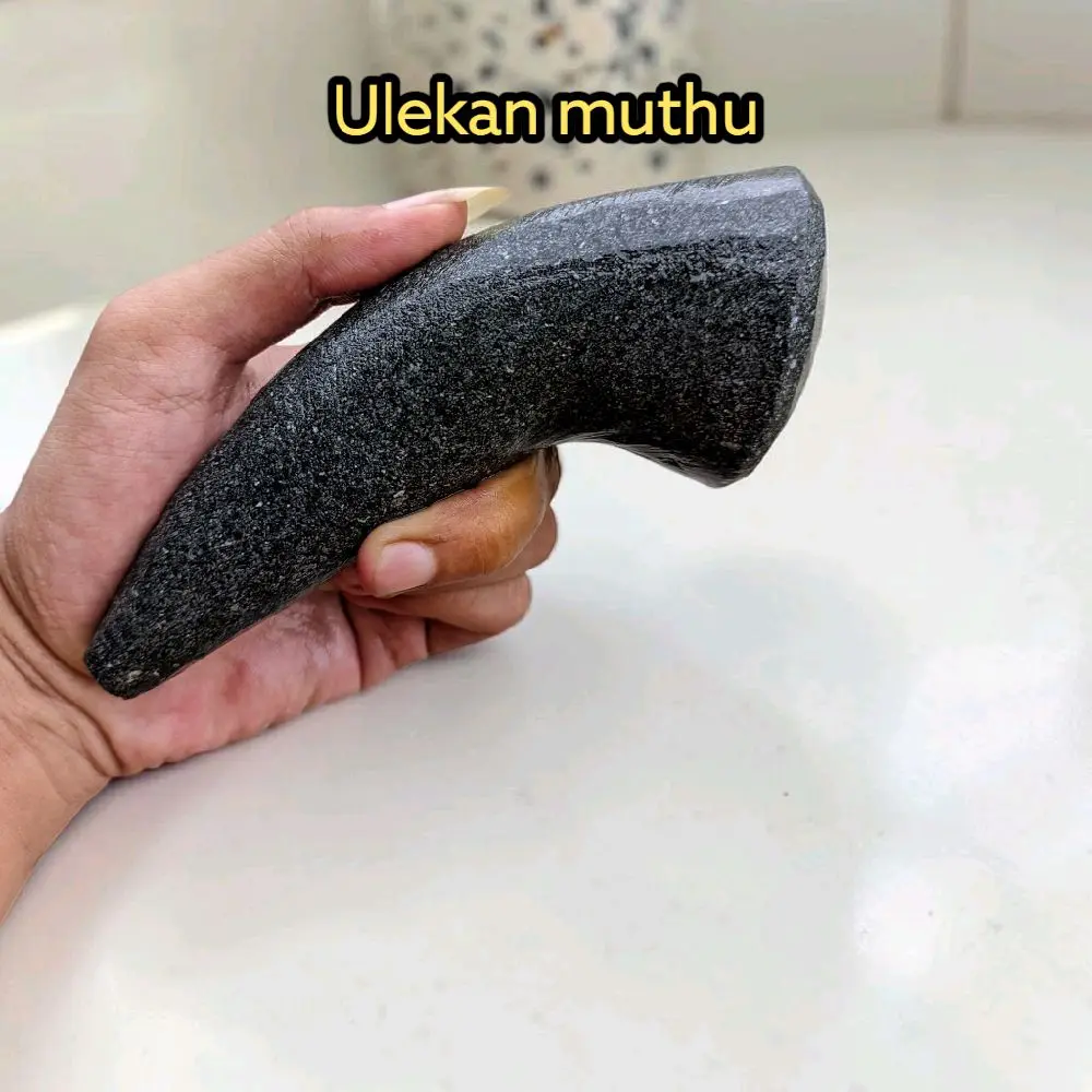 Ulekan Batu Asli Bogor Mutu Terbaik untuk Sambal Lezat dan Halus Tahan Lama Mudah Dibersihkan