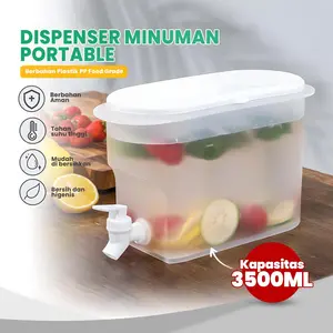 Ketel air dingin dengan keran 2025 kulkas baru buah teko teh musim panas rumah tangga ketel air dingin dengan tutup kendi jus portabel