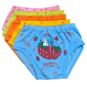 GROSIR 12 PCS Celana Dalam Strawberry untuk Anak Cewek MURAH Katun, Ukuran S-XL, Fashion Nyaman