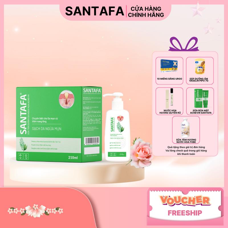 Sữa tắm mụn lưng và viêm nang lông Acnevir