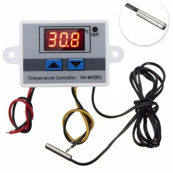 Termostat Digital XH-W3001 Pengatur Suhu Panas Alat Penetas Telur 220V / Thermostat Termostat Digital Termometer Gea Mesin Tetas Telur Full Otomatis Penetas Telur Otomatis 5