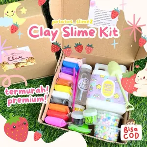 Clay Slime Kit Terlengkap 2 in 1 Patatos Slime