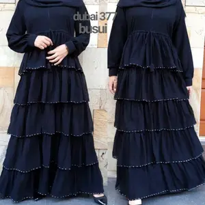 Abaya Gamis Hitam Turkey Maxi Dress Arab Saudi Bordir Zephy Turkey India Dubai 377