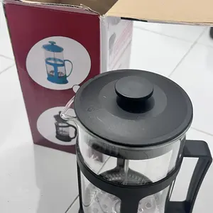 One Two Cups Teko Pot French Press Plunger Coffee 350ml 600ml 1000ml Alat Seduh Kopi Teh dengan Saringan Stainless Anti Ampas