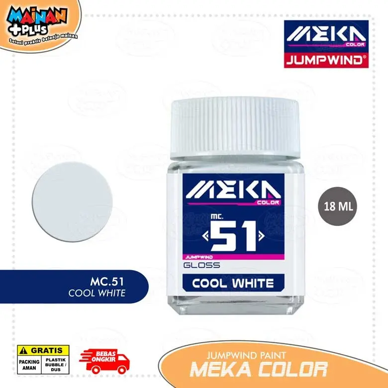JUMPWIND MEKA COLOR MC.51 COOL WHITE Cat Gunpla Gundam Model Kit Paint 0