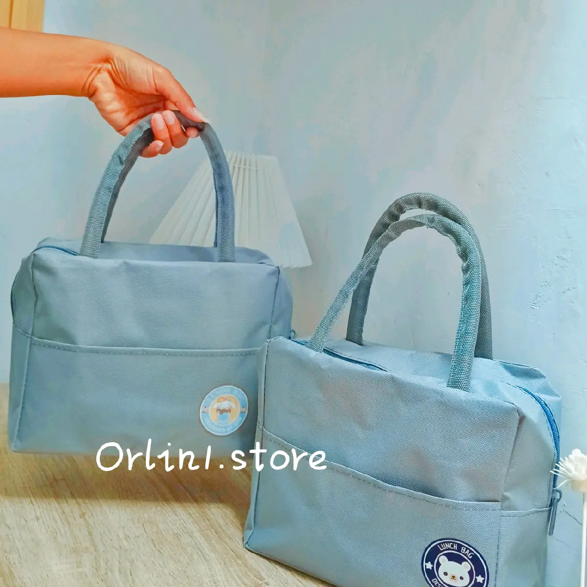 lunchbag saku depan tas bekal Makanan tanpa alumunium foil