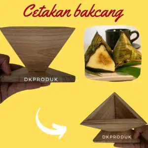 DKPRODUK Cetakan Bacang Kayu Kitchenware untuk Membuat Bakcang dengan Desain Unik dan Praktis