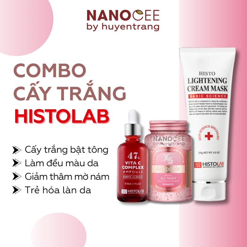 Mặt Nạ Ủ Histolab Vitamin C Histolab & Ủ Bóng X5 Serum Skincare Tách Lẻ 50G