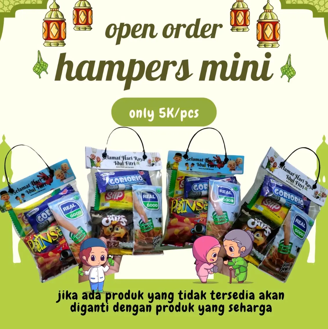 Hampers Mini Anak Lebaran Idul Fitri I ulang tahun Snack