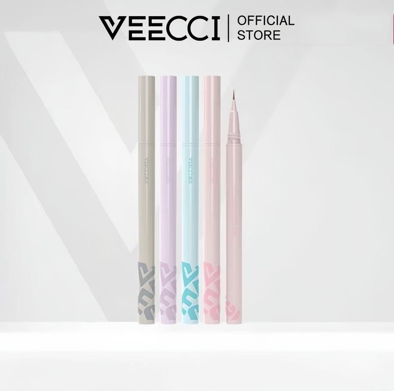  Bút Kẻ Mắt Dạng Lỏng Đầy Màu Sắc VEECCI Sắc Thái Đậm Chống Nhòe Không Thấm Nước Lâu Trôi Bút Hình Tơ Tằm 
