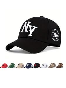 Gorra de béisbol ajustable con bordado de letras, gorra unisex para protección solar, gorra casual para deportes al aire libre, uso diario, para hombres y mujeres