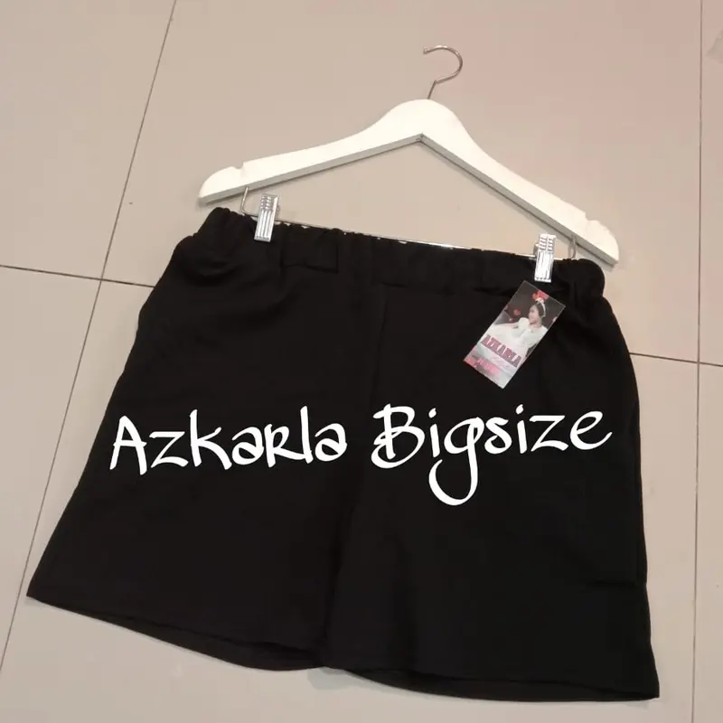 HOTPANTS POLOS EXTRA JUMBO BB 90-135 KILO BY AZKARLA TERLARIS,TERYAMAN DAN BERKUALITAS #celanaootd#celanajumbo 5