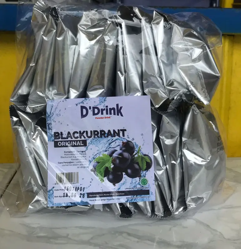 SERBUK MINUMAN D'DRINK campuran teh Aneka Rasa/1Renceng 5pcs/Pack isi 20pcs/SERBUK MINUMAN/SERBUK VARIAN RASA BUAH 4