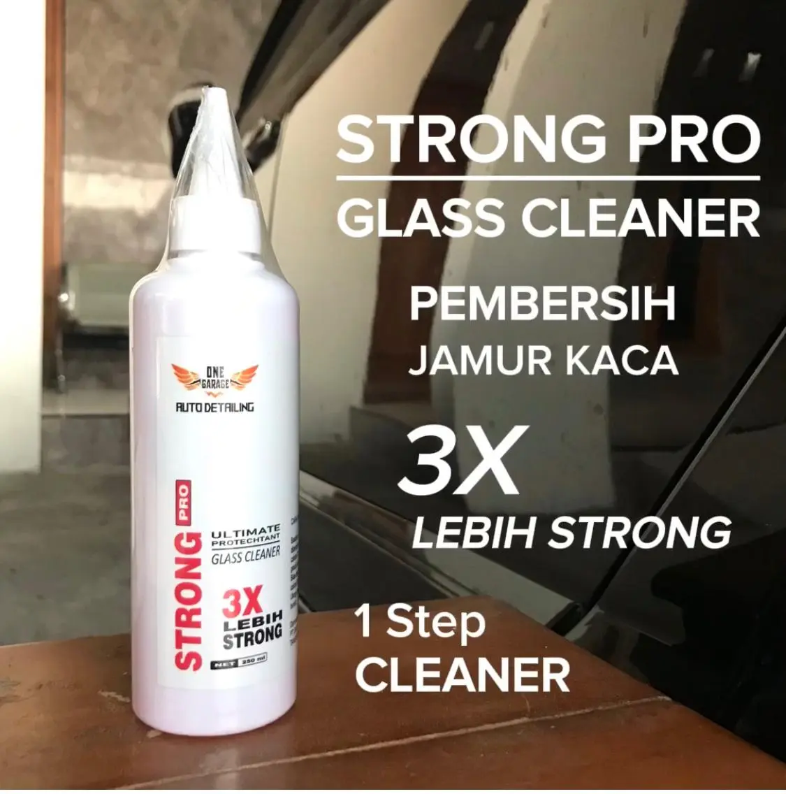 Glass Pro Glass Cleaner Water Spot Remover - Obat Jamur Body Mobil - Pembersih Jamur Mobil - Obat Jamur Kaca Car Cleaner