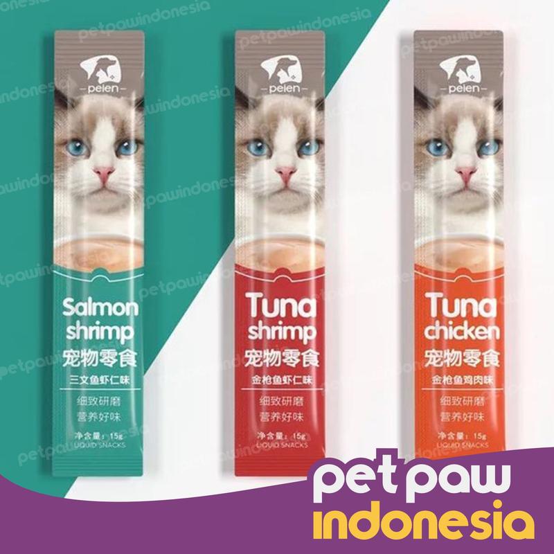 Snack Kucing Cat Snack Treat Wet Food Pasta Pelen Cemilan Kucing 15g 4