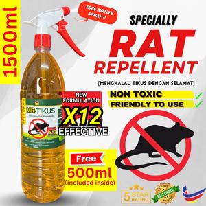 FREE 500ML (1500ML) MR TIKUS Penghalau Tikus Anti TikUs 30days effectiveness Mouse