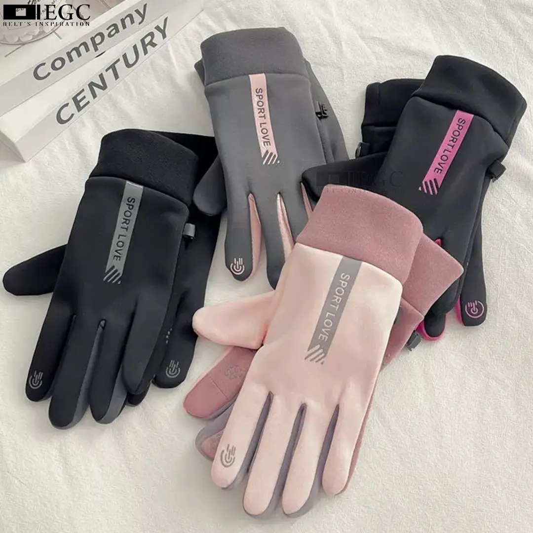 TERBARU !! Sarung Tangan Motor Wanita/ Pria Sport Love Tebal Layar Sentuh Tahan Angin/Air-D3313-3314