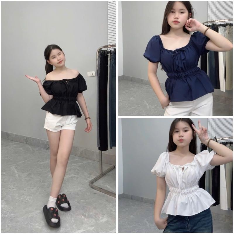 ÁO BABYDOLL NỮ TAY PHỒNG THẮT NƠ TIỂU THƯ công chúa CÁCH ĐIỆU dễ phối đồ tôn dáng che bụng siêu xinhhh