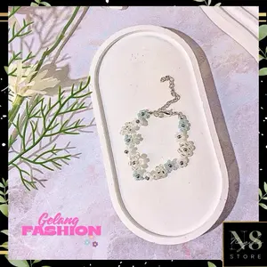 Gelang Mutiara Rainbow Lucu / Gelang Beads Murah / Gelang Korea Simpel Viral part 2