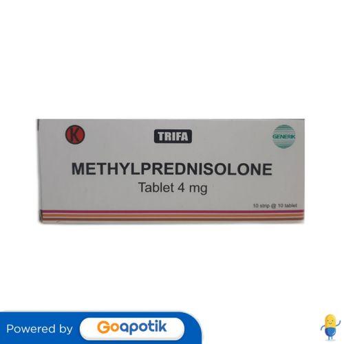 METHYLPREDNISOLONE TRIFA 4 MG BOX 100 TABLET