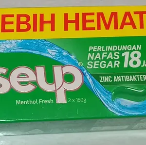 Close Up Menthol Fresh Isi 2x160g Perlindungan Nafas Segar 18 Jam Zinc Antibakteri