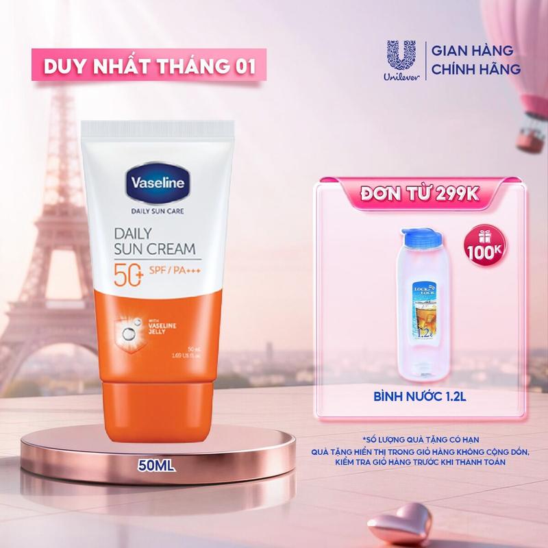  Kem chống nắng Vaseline hằng ngày 50ml  Daily  Dưỡng Body Sunscreen Dưỡng Da Body Nữ Sun Cream 