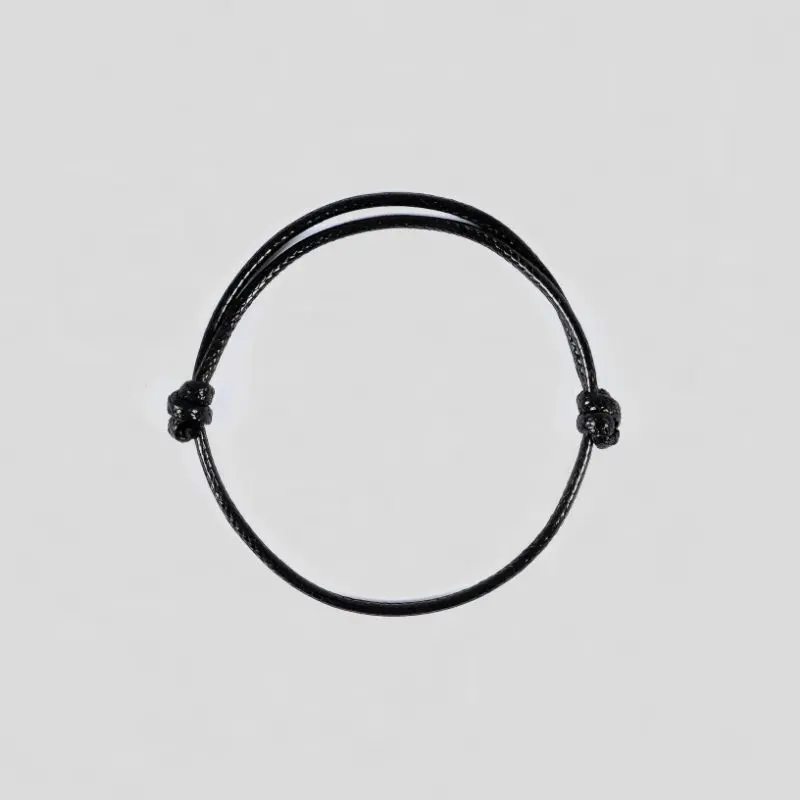 COCOK UNTUK PASANGAN GELANG TALI HITAM KASUAL POLOS MURAH  - BRACELETS