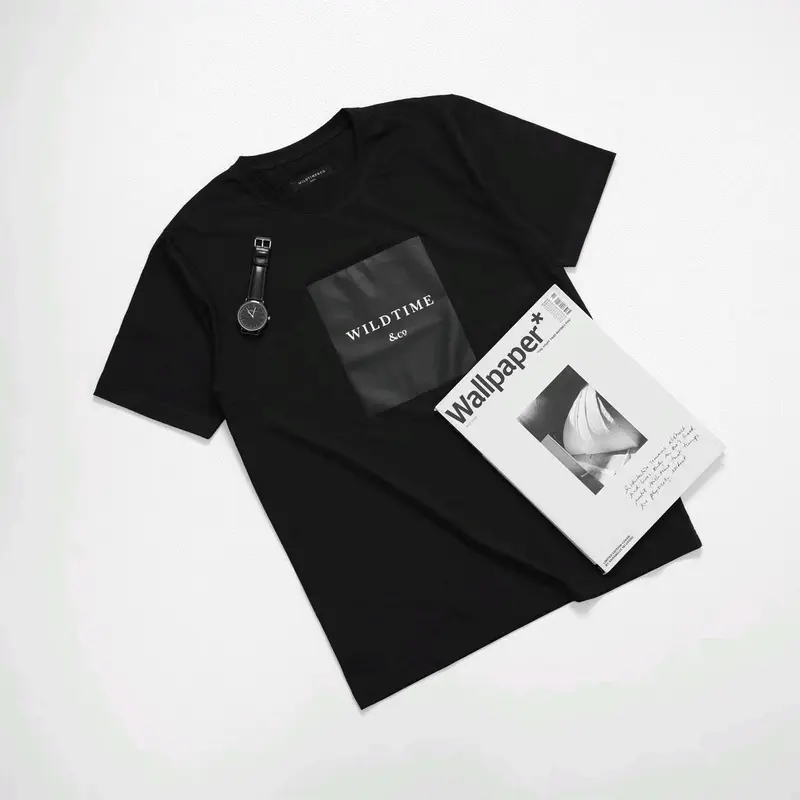 MILIKI KAOS Distro Wildtime & Co Black Logo Block DTF 2