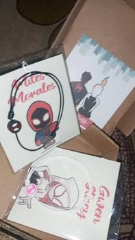 Product Review of Gelang Couple Spiderman Miles Morales & Gwen Stacy Free Box Tali Waterproof Anti Air Satin Hitam Lembut Copel Super hero Into the spider verse gelang  couple from n**l 0