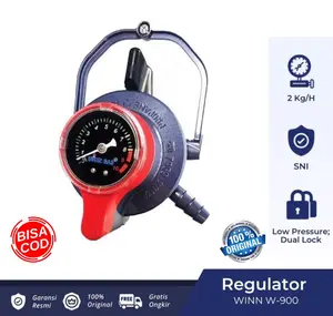 Regulator Gas Lpg W900M Winn Gas W 900 Meter Pengunci Ganda / Double Lock / Triple Lock Besi [BISA COD]