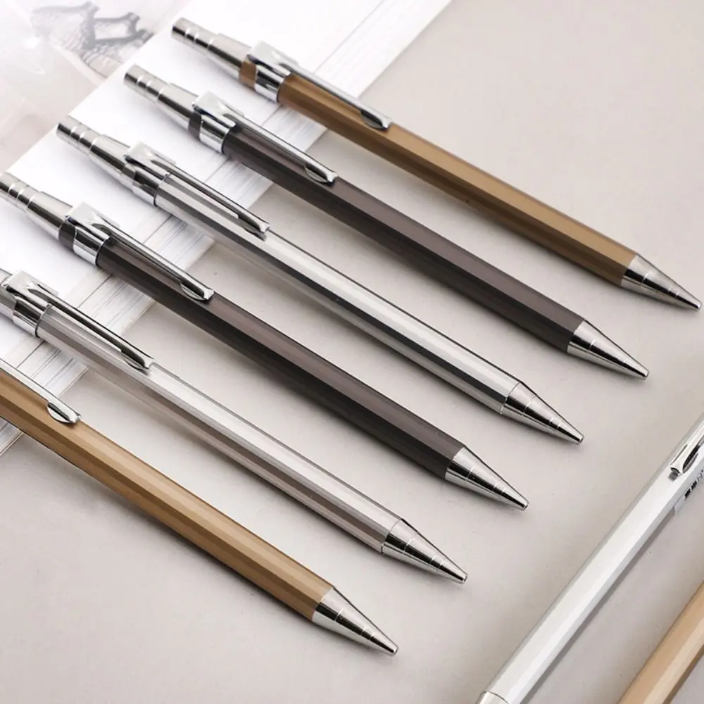 Creative 0.5/0.7MM Mechanical Pencil Metal Sketch Comics Design Automatic Pencil Drawing Writing Tool Propelling Pencil Art Painting Supplies