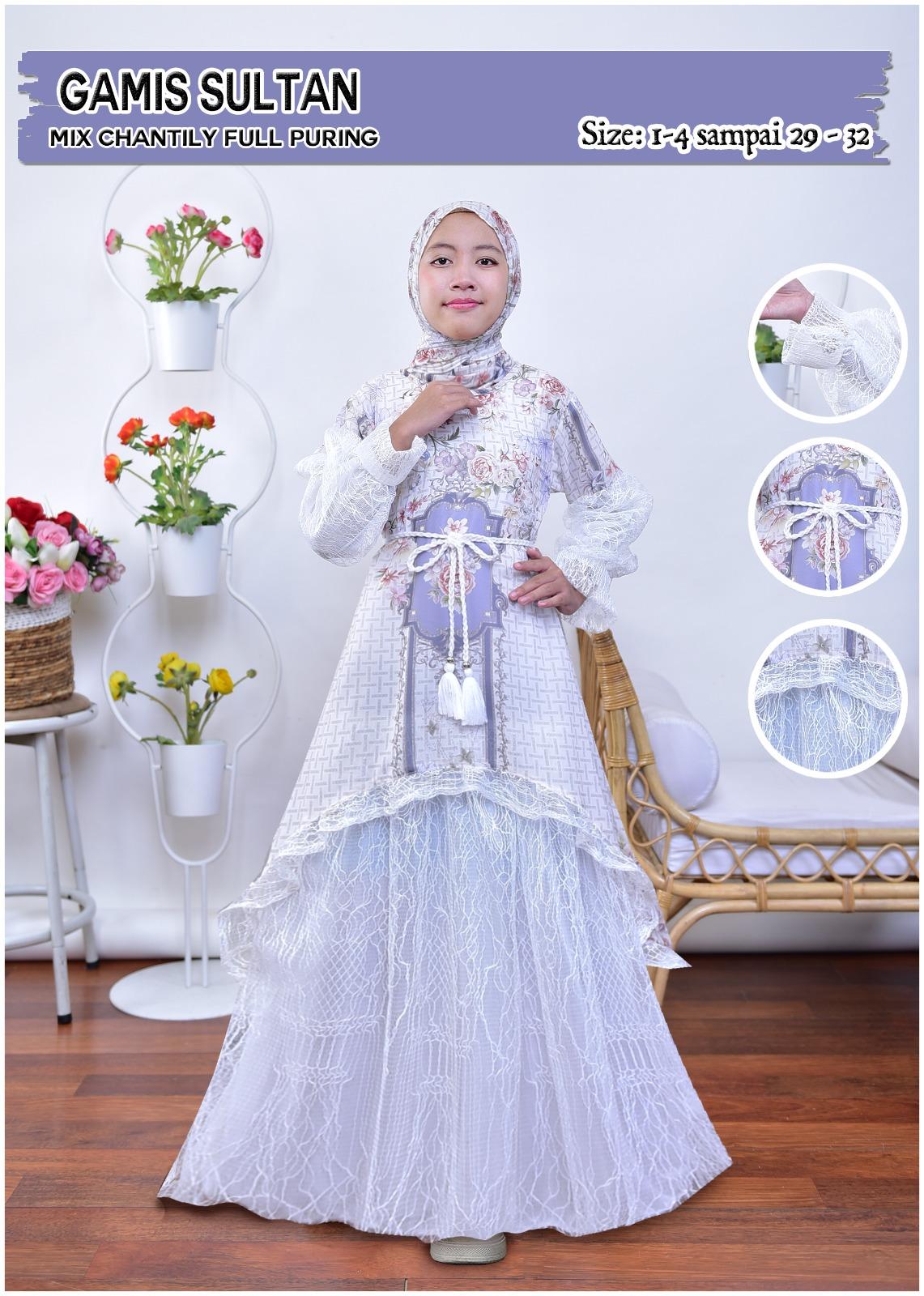 MW-SHOP - Gamis Cantik Raya Sultan Mix Chantily Anak Perempuan Usia 3 - 12 Tahun Free Belt / Baju Gamis Viral Anak Orang Brukat - Fashion Muslimah Lebaran Anak Free Hijab MW-SHOP - Gamis Cantik Raya Sultan Mix Chantily Anak Perempuan Usia 3 - 12 Tahun Free Belt / Baju Gamis Viral Anak Orang Brukat - Fashion Muslimah Lebaran Anak Free Hijab