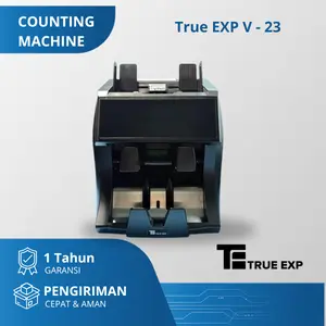 TRUE EXP V23 [MESIN HITUNG DAN DETEKSI MATA UANG RUPIAH DAN VALAS]| 30+ CURRENCY | 2 POCKET | SERIAL NUMBER | 3 SPEED |  DOUBLE SENSOR | GARANSI RESMI